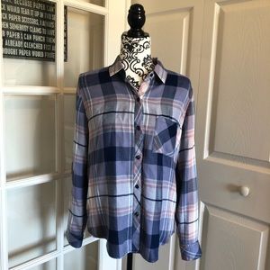 RAILS Hunter Button-Down Shirt Coast Apricot Cream